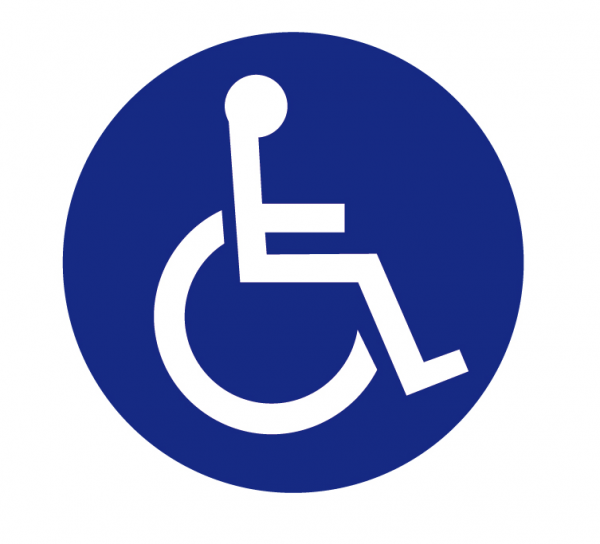 Aufkleber Rollstuhlfahrer